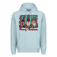 Blue Mist merry christmas gnomes Premium Hoodie - BarkalooDesign