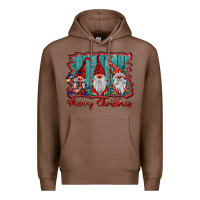 Chestnut merry christmas gnomes Premium Hoodie - BarkalooDesign