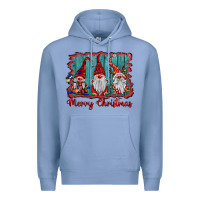 Colony Blue merry christmas gnomes Premium Hoodie - BarkalooDesign