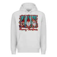 Dove Grey merry christmas gnomes Premium Hoodie - BarkalooDesign