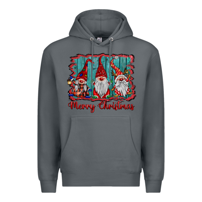 Merry Christmas Gnomes Premium Hoodie by BarkalooDesign | Teevron