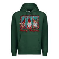 Sports Green merry christmas gnomes Premium Hoodie - BarkalooDesign