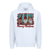 White merry christmas gnomes Premium Hoodie - BarkalooDesign