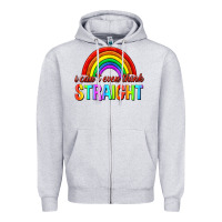 Heather Grey i cant even think straight Zipper Hoodie - texasbilliewilder