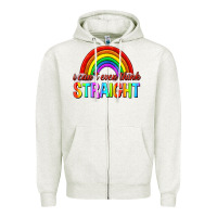 I Cant Even Think Straight Zipper Hoodie | Teevron
