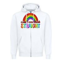 White i cant even think straight Zipper Hoodie - texasbilliewilder
