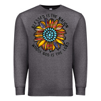 Charcoal Heather blessed is the nation whose god is the lord Premium Sweatshirt - CowhideDigitalArt