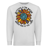 Dove Grey blessed is the nation whose god is the lord Premium Sweatshirt - CowhideDigitalArt