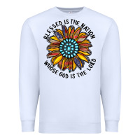 White blessed is the nation whose god is the lord Premium Sweatshirt - CowhideDigitalArt