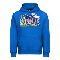 Cobalt some bunnys needs vodka Urban Hoodie - MaliasSmallBusiness
