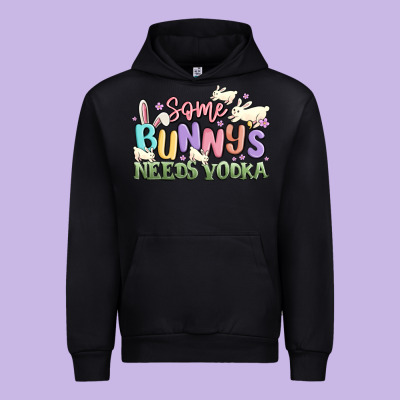 Some Bunnys Needs Vodka Urban Hoodie Designed By Maliassmallbusiness