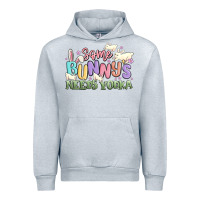 Heather Grey some bunnys needs vodka Urban Hoodie - MaliasSmallBusiness