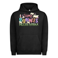 Pigment Black some bunnys needs vodka Urban Hoodie - MaliasSmallBusiness
