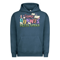 Pigment Midnight Navy some bunnys needs vodka Urban Hoodie - MaliasSmallBusiness