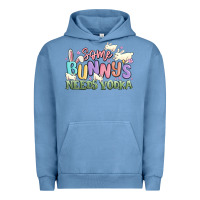 Pigment Pebble Blue some bunnys needs vodka Urban Hoodie - MaliasSmallBusiness