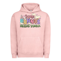 Pigment Salmon some bunnys needs vodka Urban Hoodie - MaliasSmallBusiness