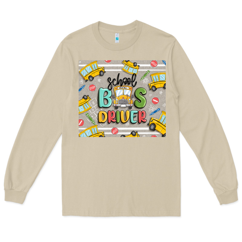 School Bus Driver Long Sleeve Tee by MaliasSmallBusiness | Teevron