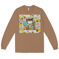 Toasted Coconut school bus driver Long Sleeve Tee - MaliasSmallBusiness