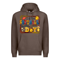 Coffee its a softball kinda day Premium Hoodie - AdoDesignShop