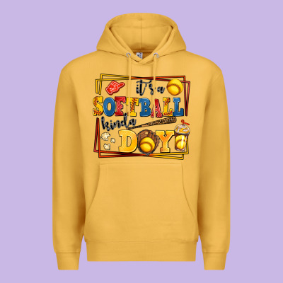 Its A Softball Kinda Day Premium Hoodie Designed By Adodesignshop