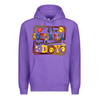 Purple its a softball kinda day Premium Hoodie - AdoDesignShop