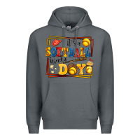 Rock its a softball kinda day Premium Hoodie - AdoDesignShop