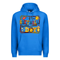 True Royal its a softball kinda day Premium Hoodie - AdoDesignShop