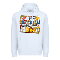 White its a softball kinda day Premium Hoodie - AdoDesignShop