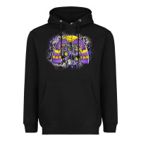 Black halloween rainbow Heavyweight Hoodie - CowhideDigitalArt