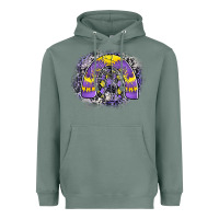 Sage halloween rainbow Heavyweight Hoodie - CowhideDigitalArt