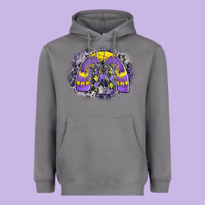Halloween Rainbow Heavyweight Hoodie Designed By Cowhidedigitalart