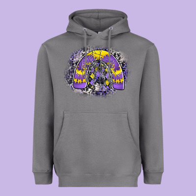 Halloween Rainbow Heavyweight Hoodie Designed By Cowhidedigitalart