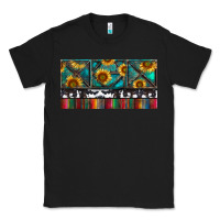 Black Rusty Sunflowers with Cowhide and Turquoise Classic Tee - RanaPortraitStore