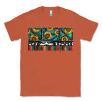 Copper Rusty Sunflowers with Cowhide and Turquoise Classic Tee - RanaPortraitStore