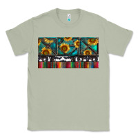Matcha Rusty Sunflowers with Cowhide and Turquoise Classic Tee - RanaPortraitStore