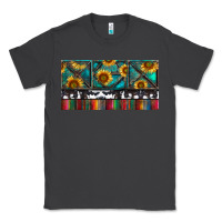 Smoke Rusty Sunflowers with Cowhide and Turquoise Classic Tee - RanaPortraitStore