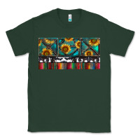 Sports Green Rusty Sunflowers with Cowhide and Turquoise Classic Tee - RanaPortraitStore