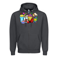 Smoke school coffee cups Zipper Hoodie - Zillion Design Studio