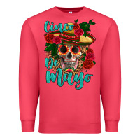 Cardinal cinco de mayo skull Premium Sweatshirt - HRA Design Shop