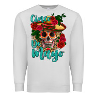 Dove Grey cinco de mayo skull Premium Sweatshirt - HRA Design Shop