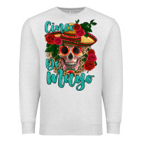 Oatmeal Heather cinco de mayo skull Premium Sweatshirt - HRA Design Shop