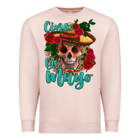 Pale Pink cinco de mayo skull Premium Sweatshirt - HRA Design Shop