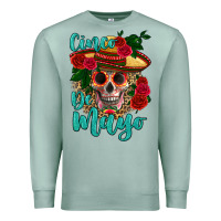 Seafoam cinco de mayo skull Premium Sweatshirt - HRA Design Shop