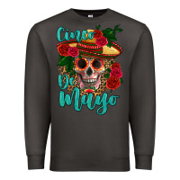 Smoke cinco de mayo skull Premium Sweatshirt - HRA Design Shop