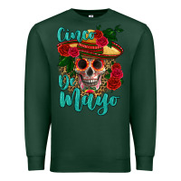 Sports Green cinco de mayo skull Premium Sweatshirt - HRA Design Shop