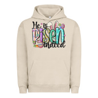 Pigment French Oak he is risen indeed Urban Hoodie - MaliasSmallBusiness