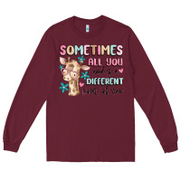Burgundy sometimes all you need is a different point of  vi Long Sleeve Tee - MaliasSmallBusiness