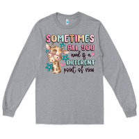 Heather Grey sometimes all you need is a different point of  vi Long Sleeve Tee - MaliasSmallBusiness