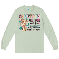 Matcha sometimes all you need is a different point of  vi Long Sleeve Tee - MaliasSmallBusiness