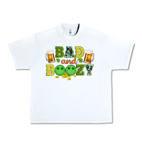 White bad and boozy wıth beer and coins Urban Heavy Tee - Artiststas